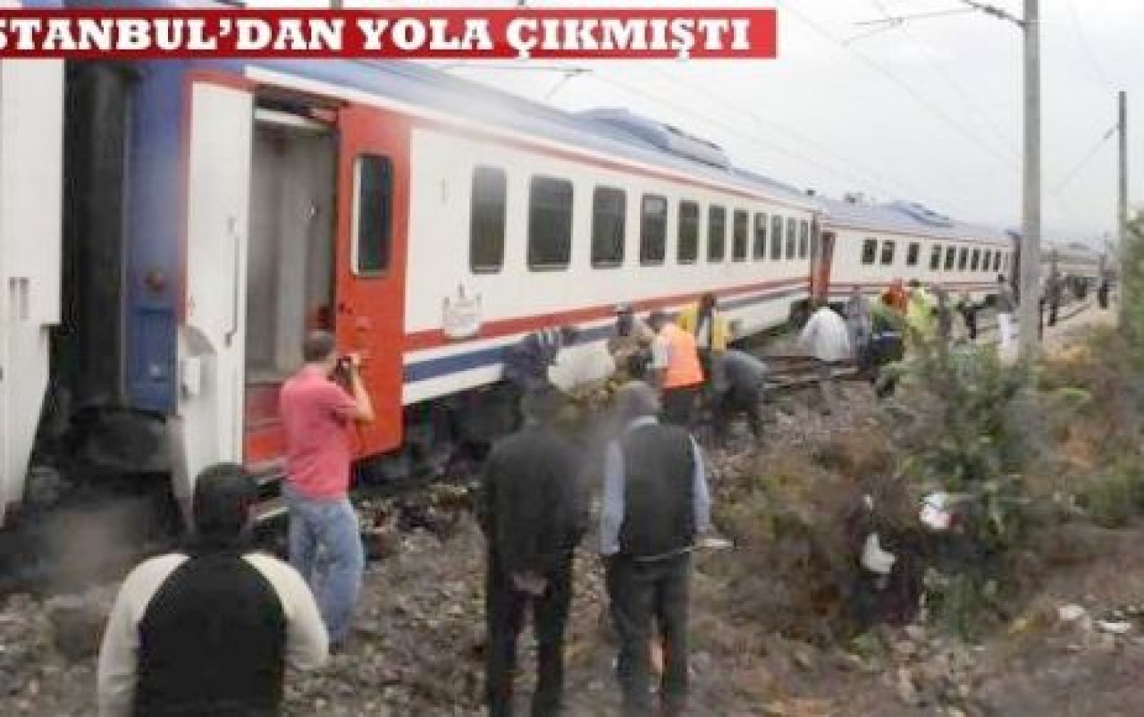 8 vagonu raydan çıktı!