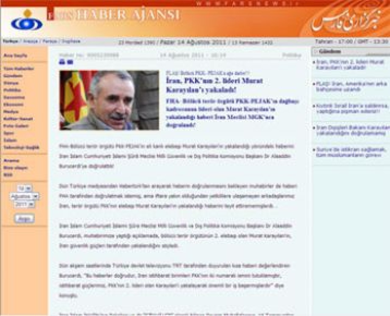 Karayılan'ın yakalandığı iddiasını böyle duyurdu