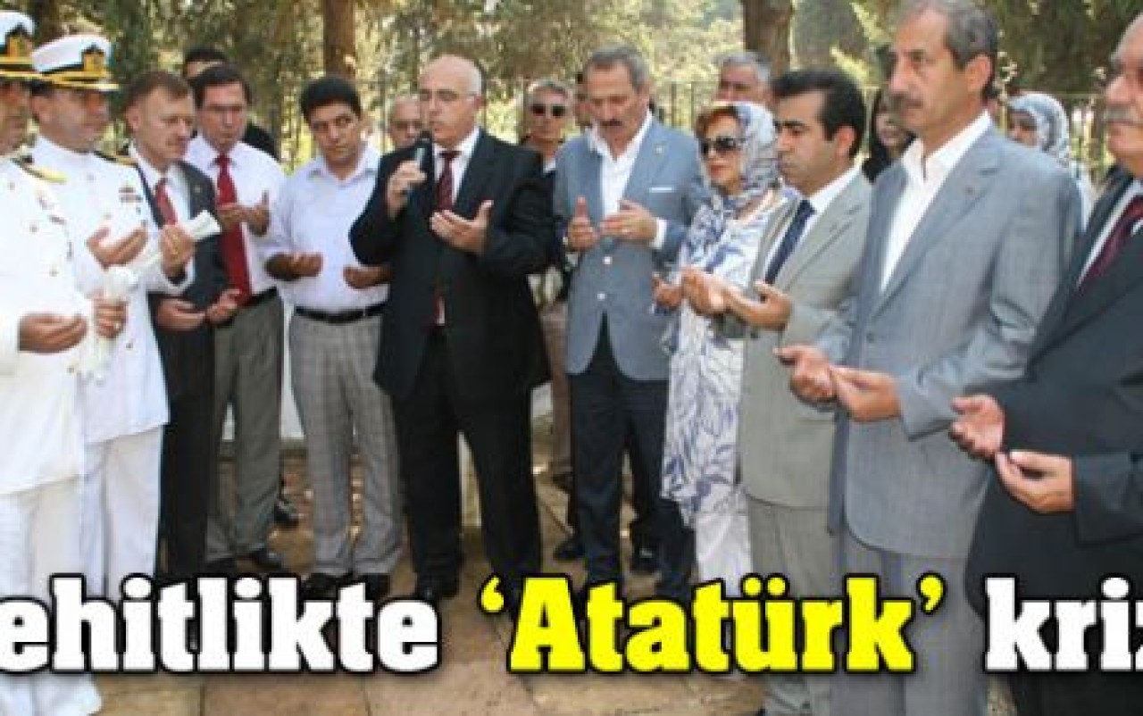 Şehitlikte Atatürk krizi