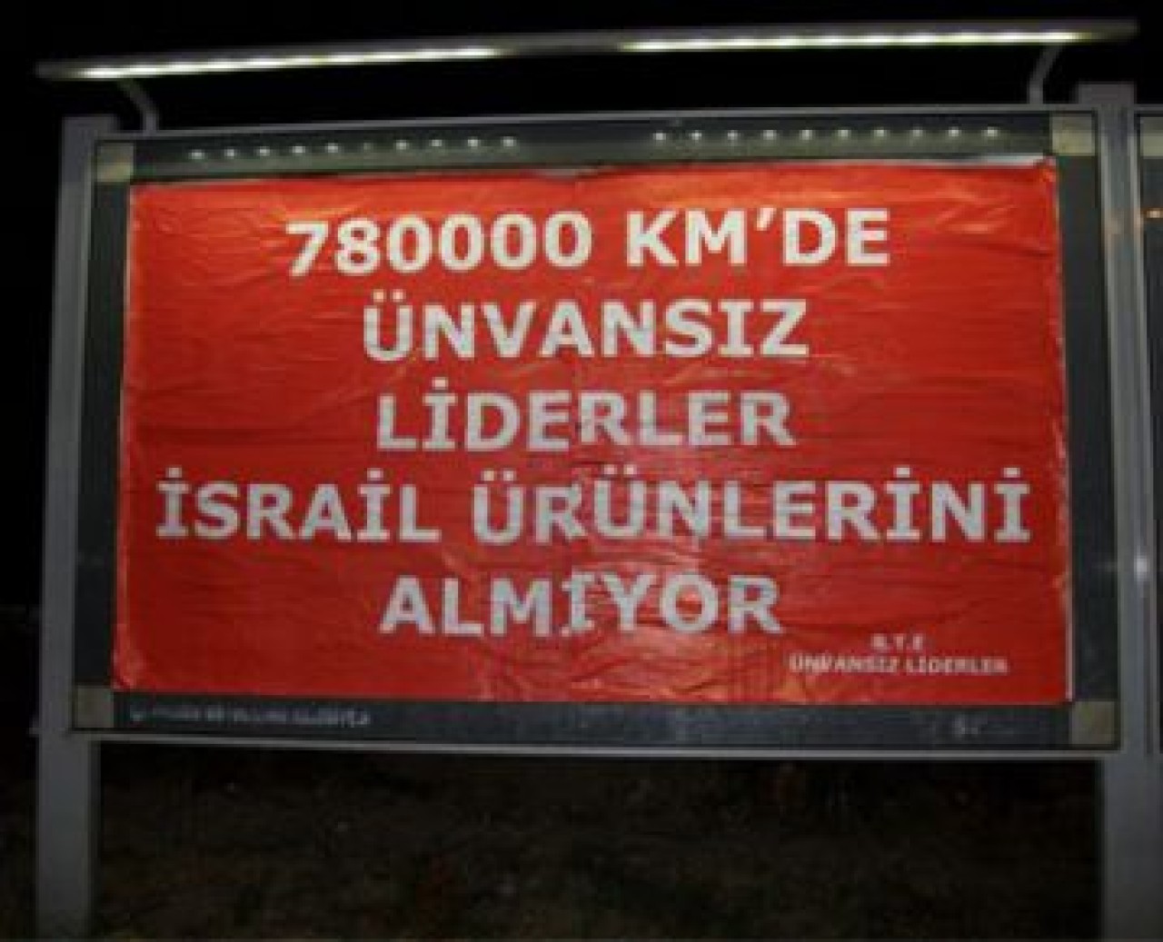 Başkentte yine o afişler