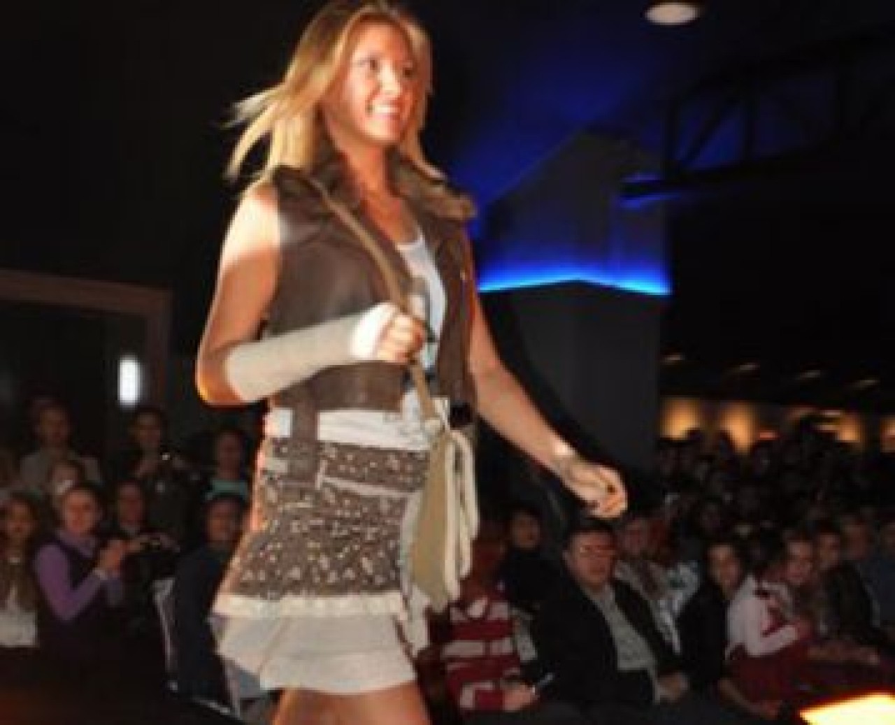 Tuğba'yı kırık kolu bile durduramadı