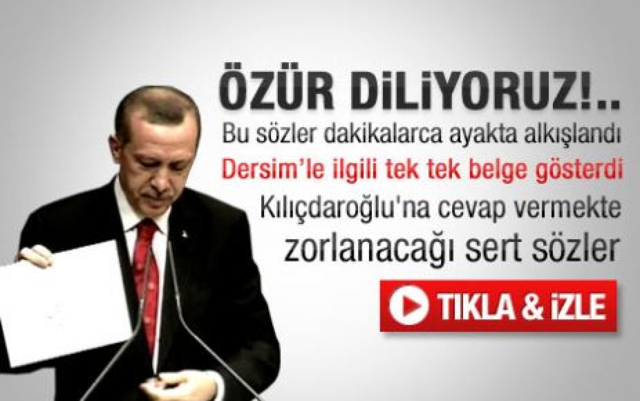 Erdoğan Dersim belgelerini açıklıyor