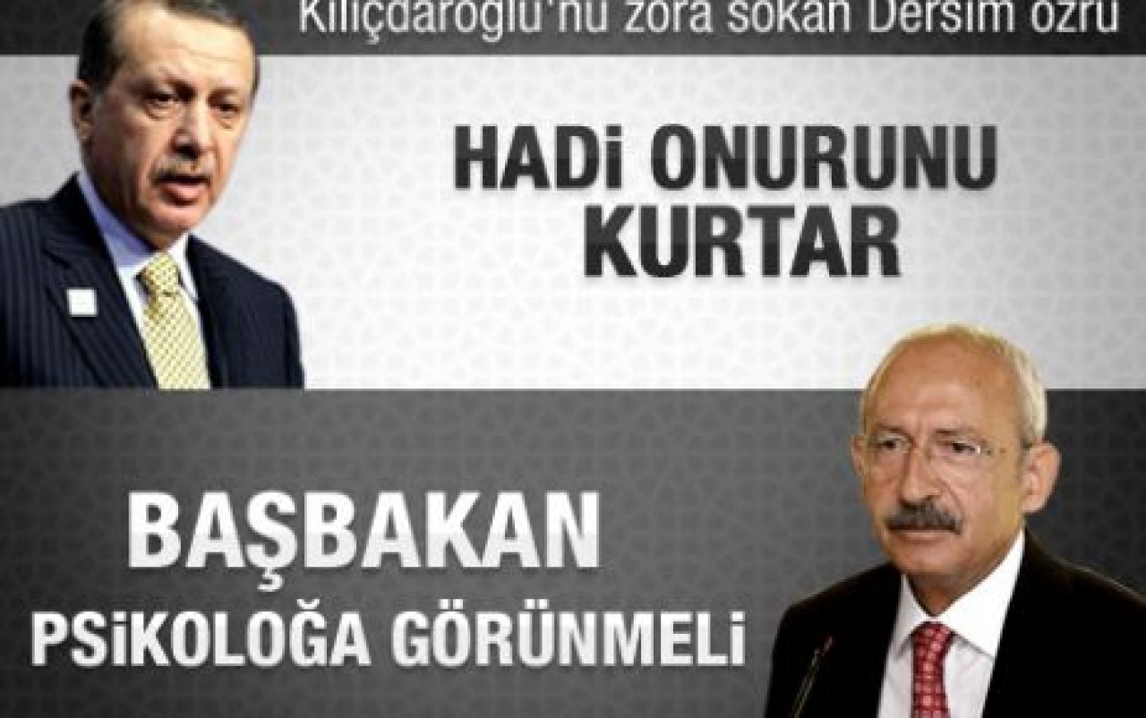 Kılıçdaroğlu'ndan Erdoğan'a Dersim cevabı