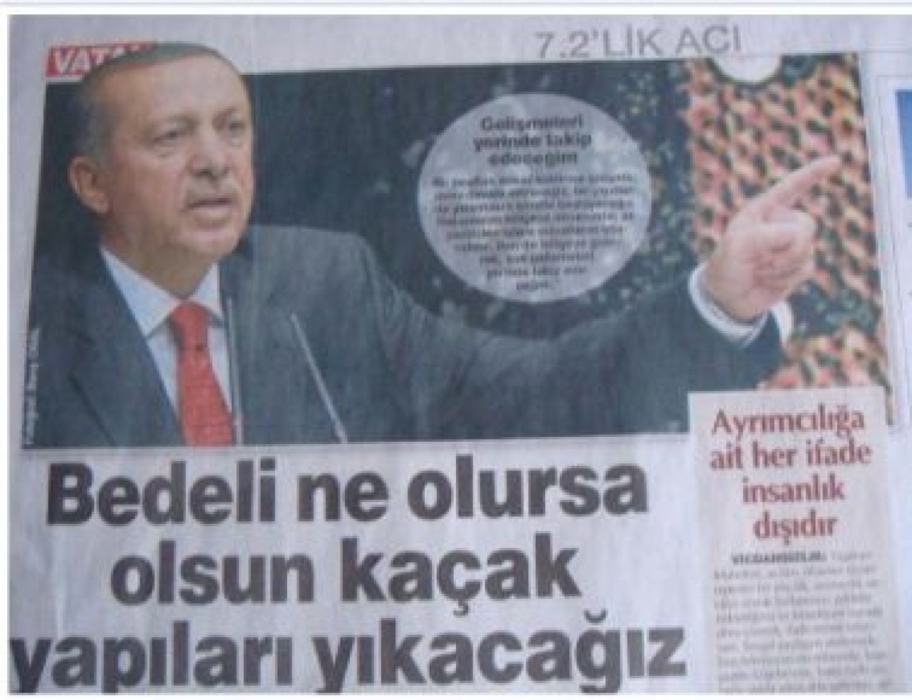 Başbakan yıkın diyor Topbaş seyrediyor!