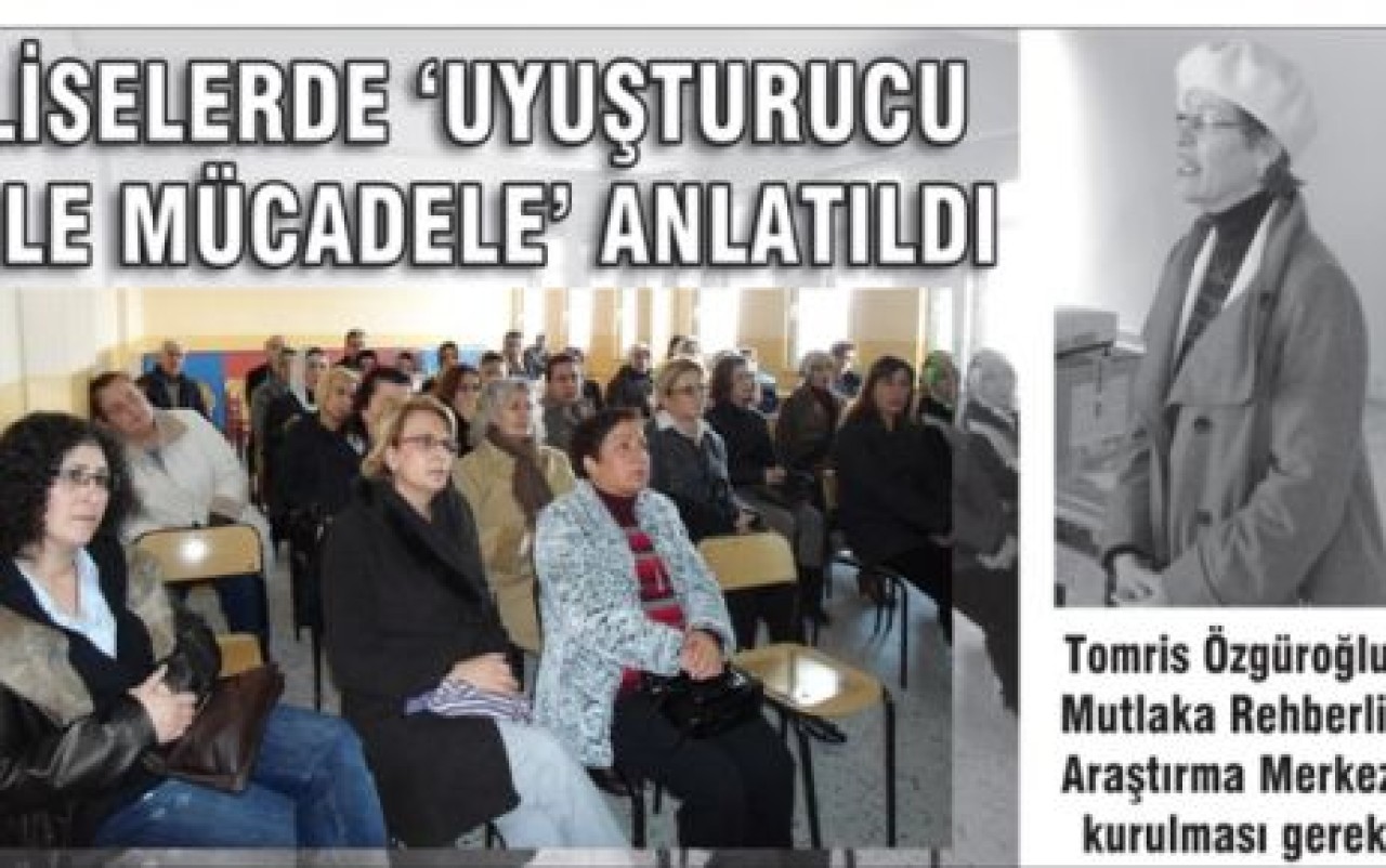 UYUŞTURUCU İLE MÜCADELE!