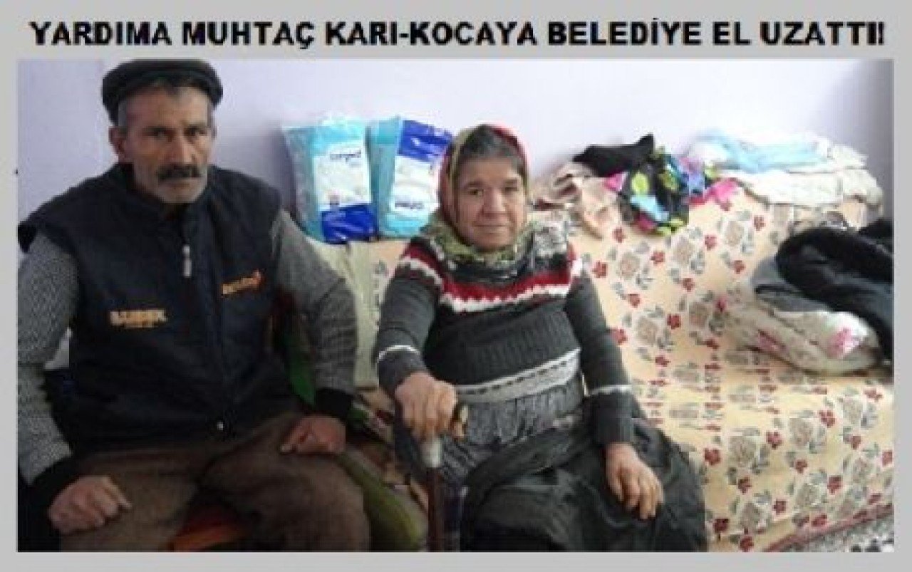 BELEDİYE YARDIM ETTİ