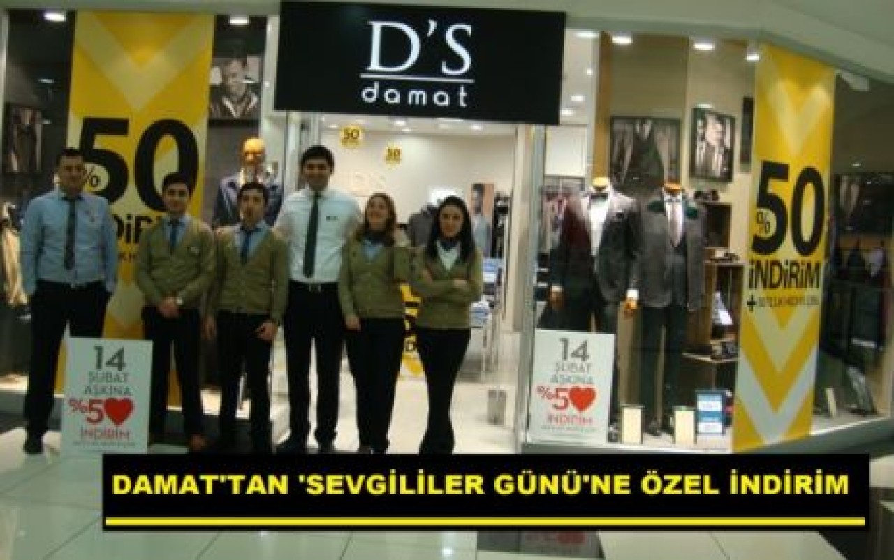 D'S Damat’tan çok özel indirim: tüm ürünlerde %50