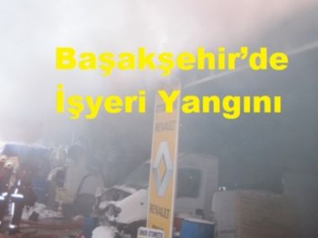 Başakşehir’de İşyeri Yangını