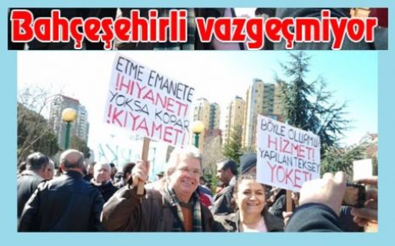 Bahçeşehirli Şelale Park’tan vazgeçmiyor...