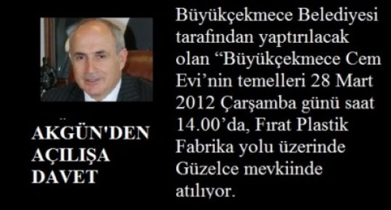 Büyükçekmece Cem Evi’nin temelleri atılıyor