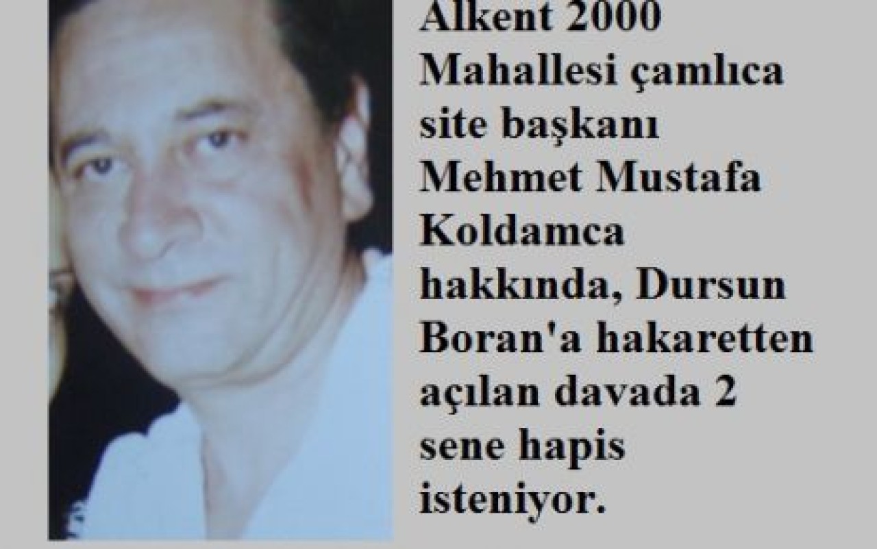 Site başkanına 2 sene hapis isteniyor