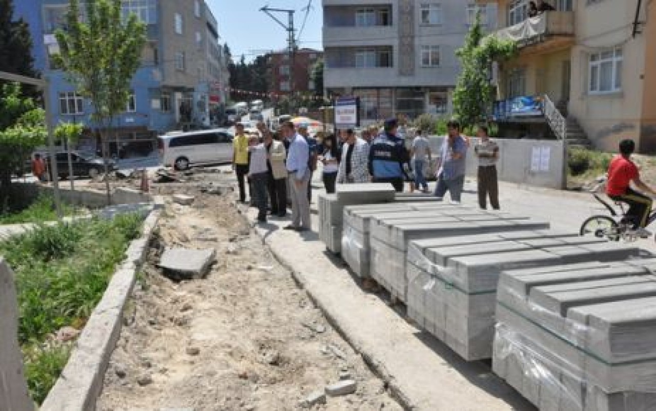 600 m’lik yola 1150 ton asfalt dökülecek!