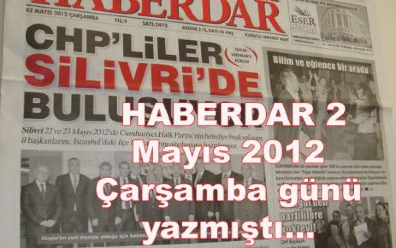 ÖNCE HABERDAR YAZAR!