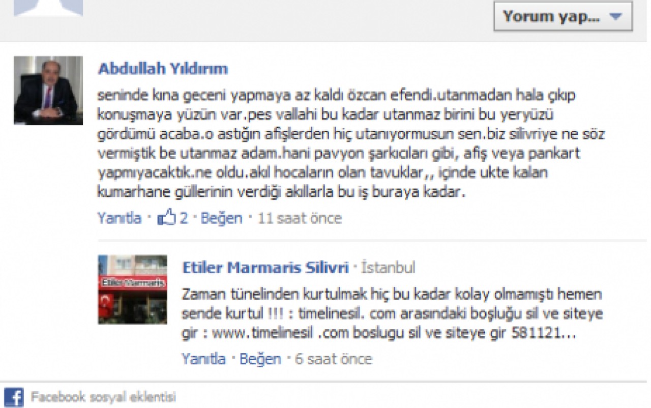 SENİN DE KINANI YAKACAĞIZ ÖZCAN EFENDİ!