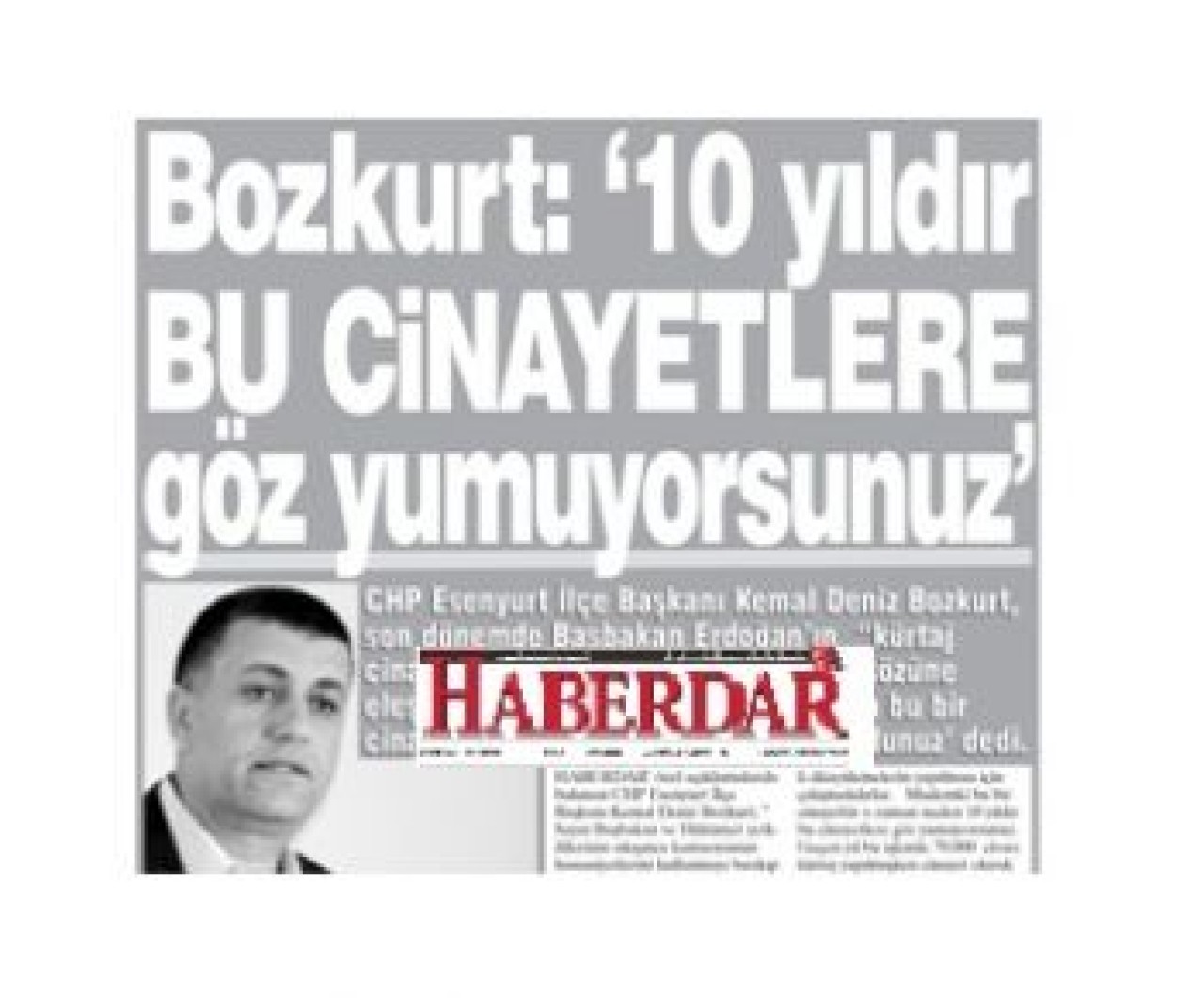 ”10 yıldır bu cinayetlere göz yumuyorsunuz”