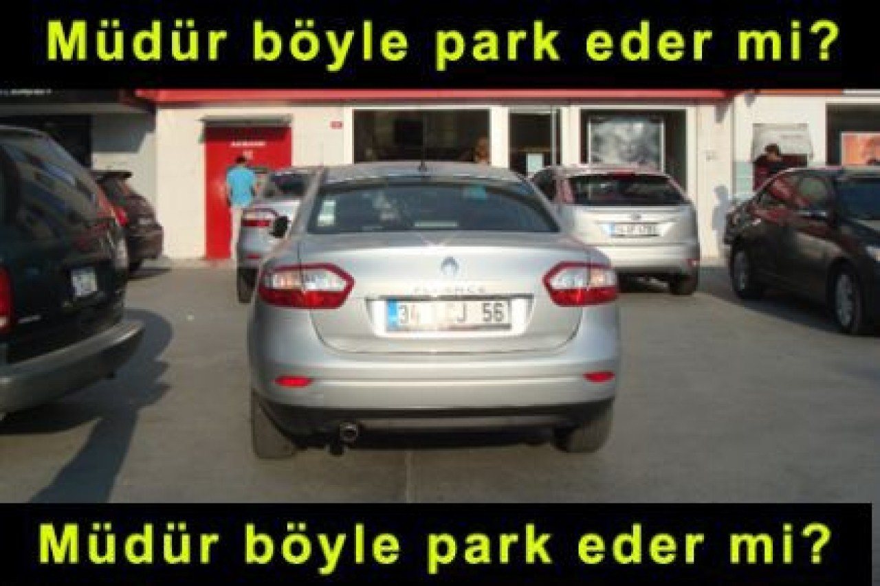 Müdür böyle park eder mi?