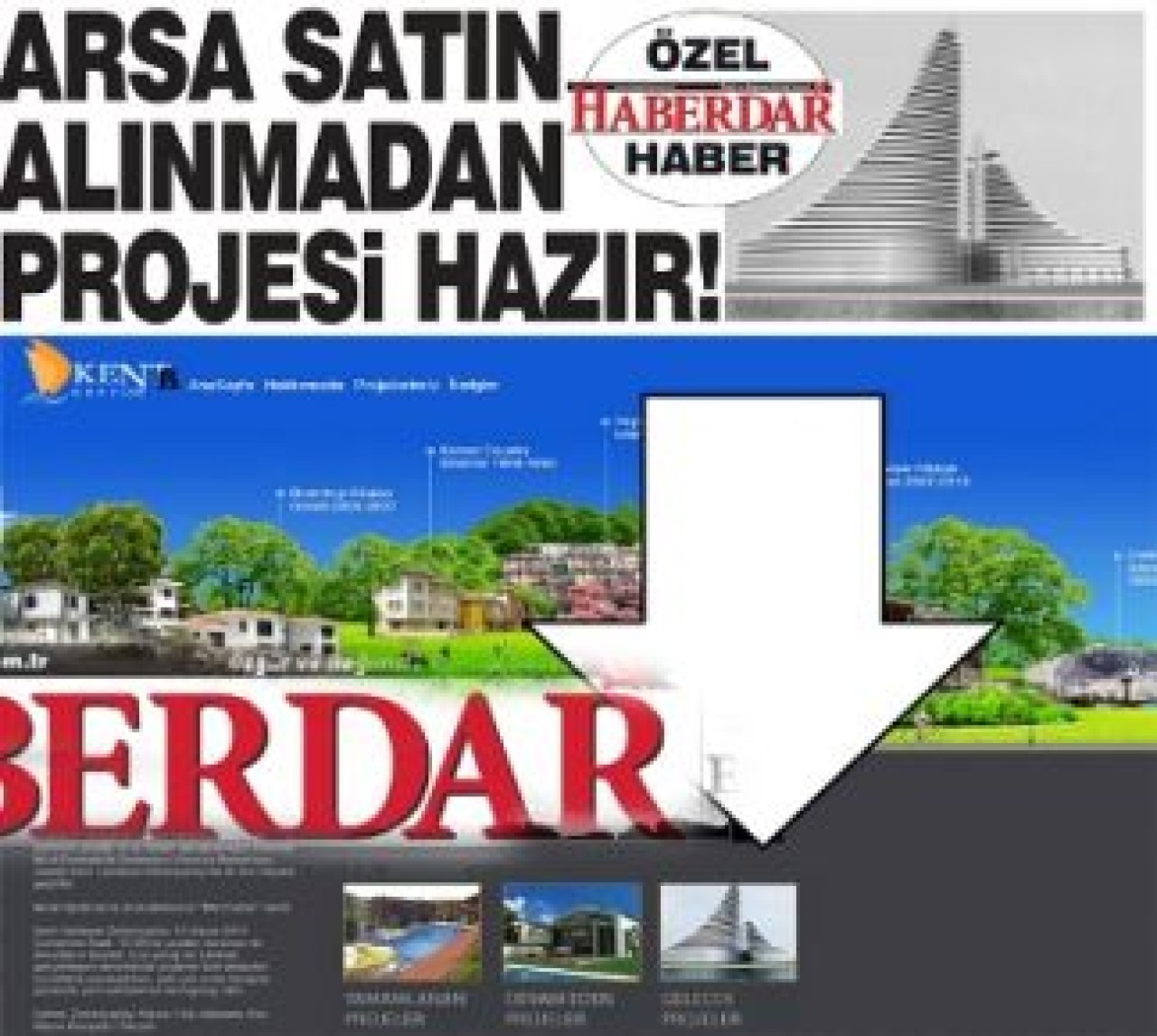 ARSA SATIN ALINMADAN PROJESİ HAZIR!