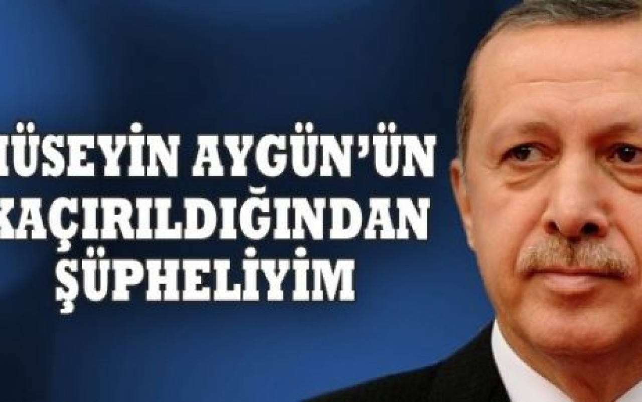 Erdoğan: Aygün'ün kaçırıldığından şüpheliyim
