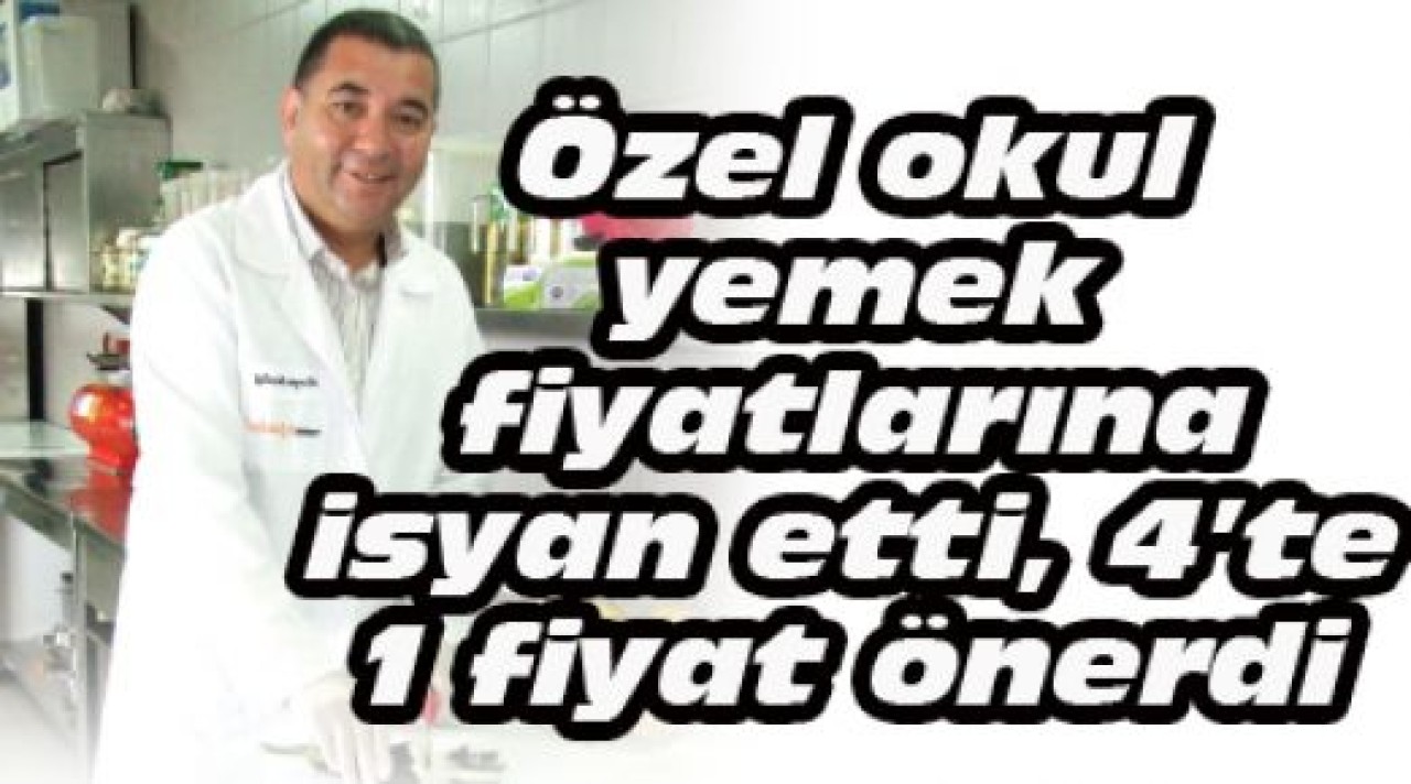 4’te 1 yemek fiyatı önerdi