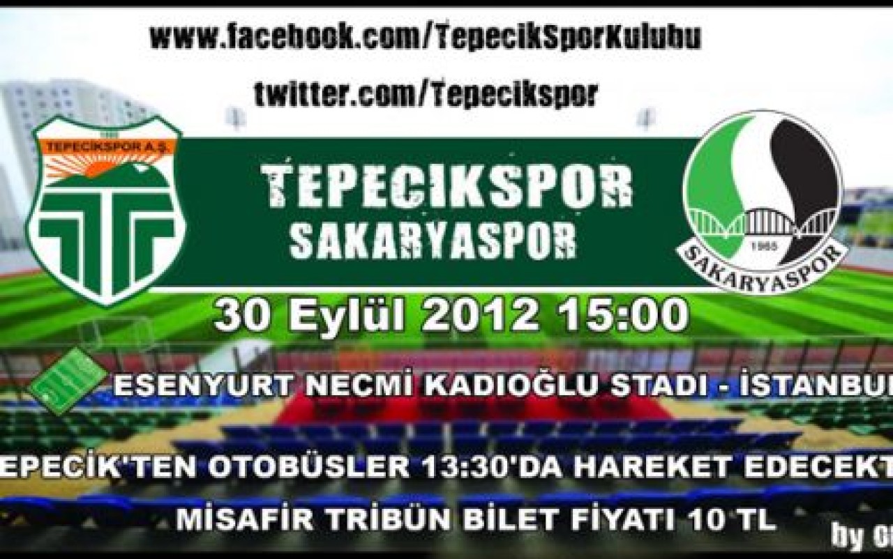 TEPECİKSPOR’UN RAKİBİ SAKARYASPOR