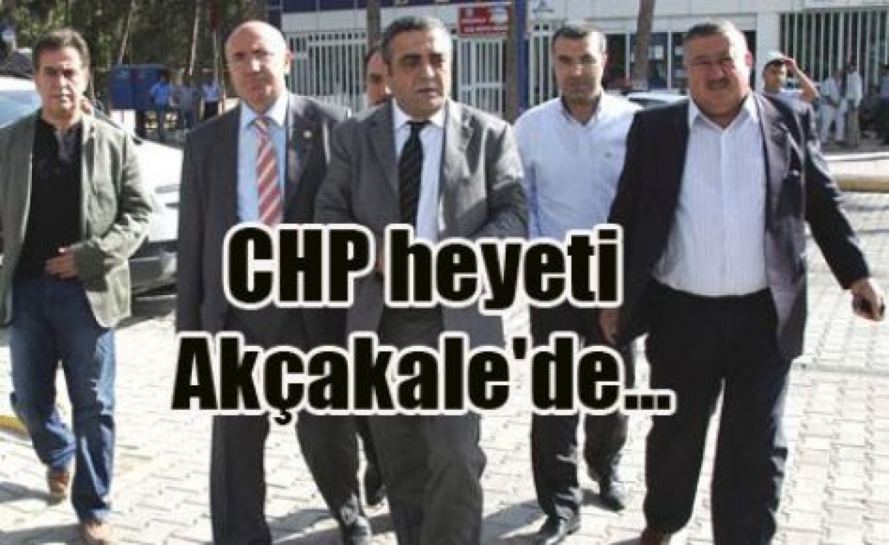 CHP heyeti Akçakale'de...