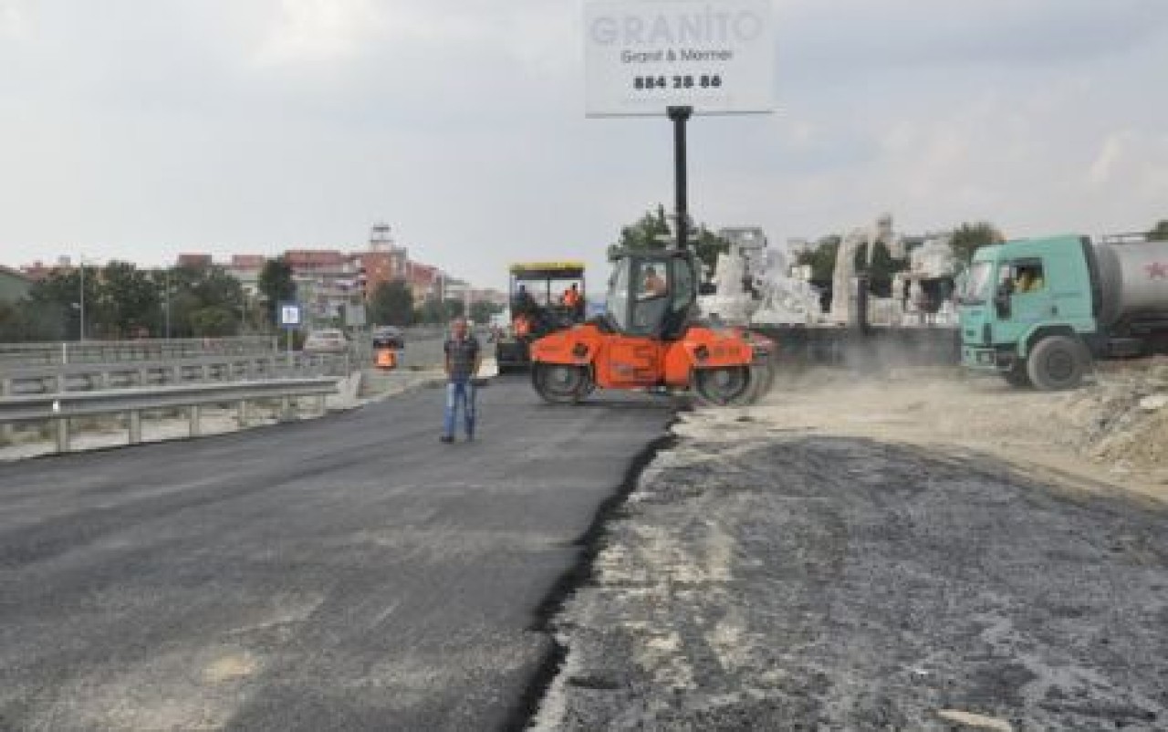 Kumburgaz’da asfalt çalışması…