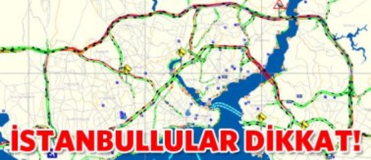 İstanbul trafiği felç oldu