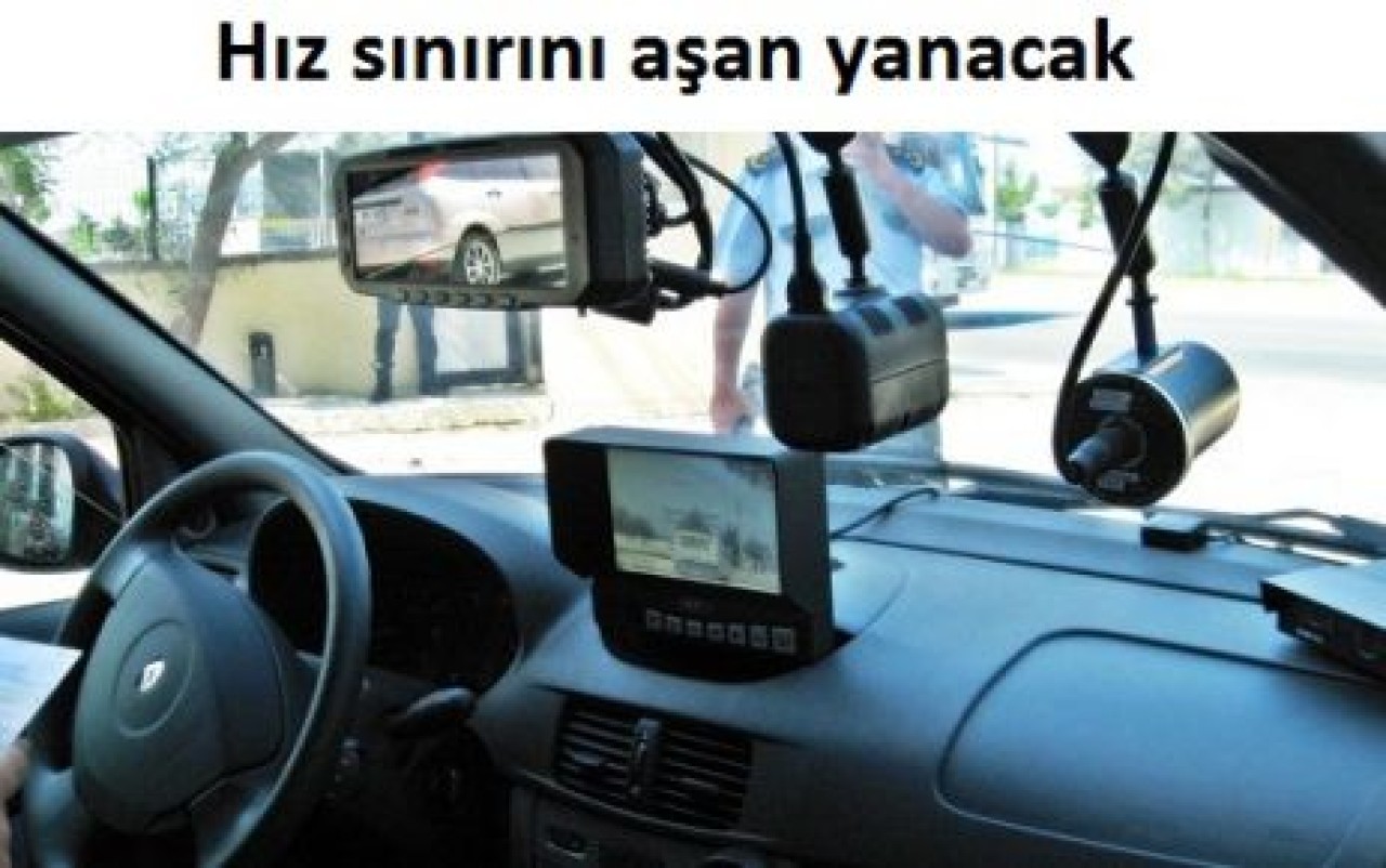 Trafikte hız sınırını aşan yanacak