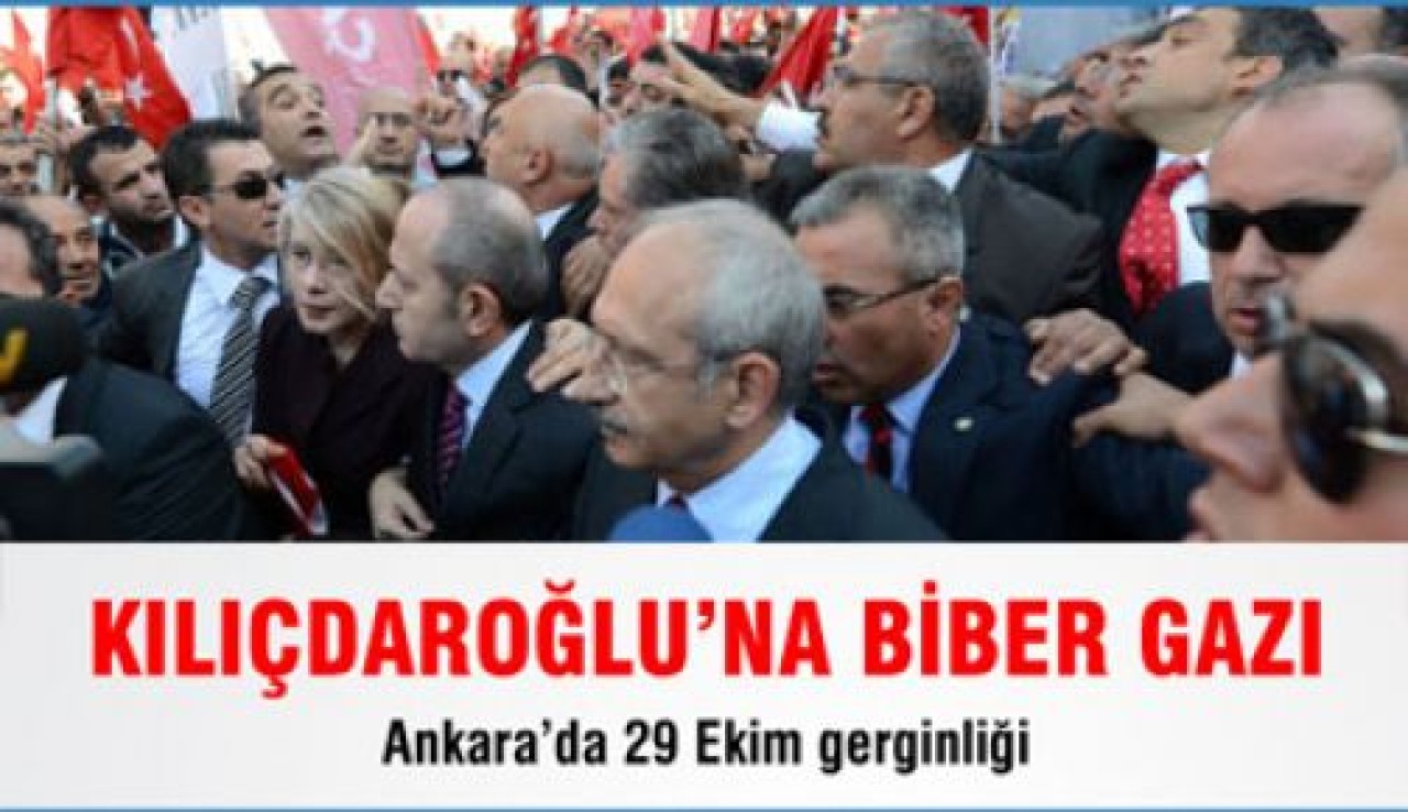 Kılıçdaroğlu'na Biber Gazı