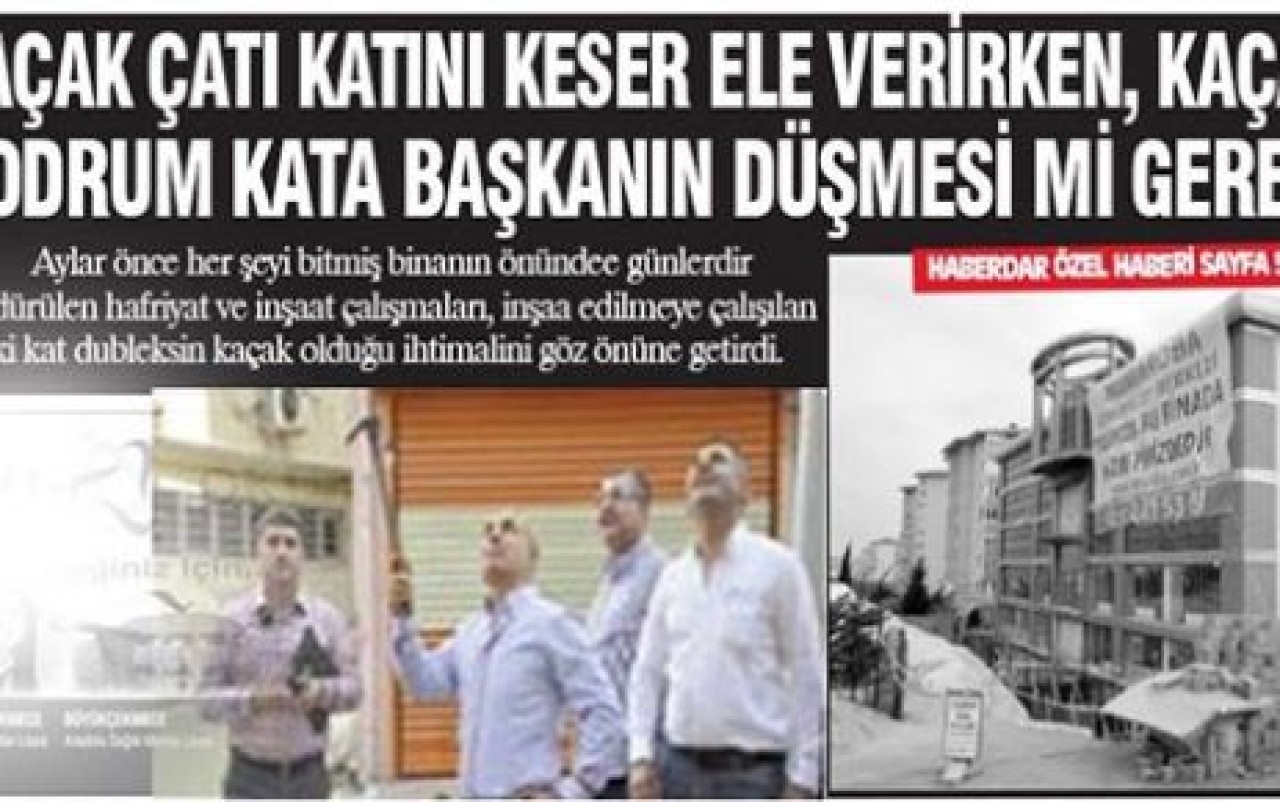 Haberdar yazdı,  kaçak inşaat mühürlendi!