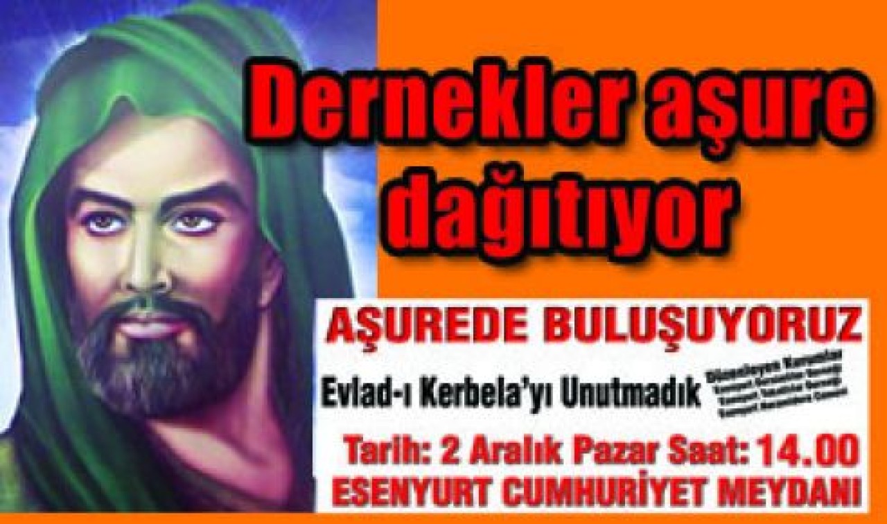 Dernekler aşure dağıtıyor