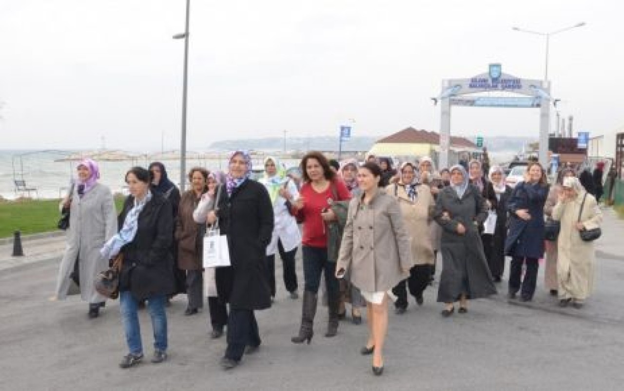 Çavuşlulu kadınlar ilk kez Silivri’ye geldi