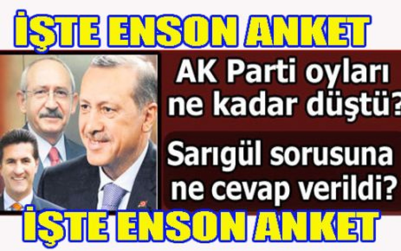 2012'NİN SON ANKETİ