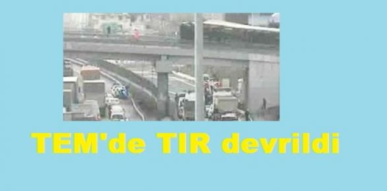 TEM'de TIR devrildi
