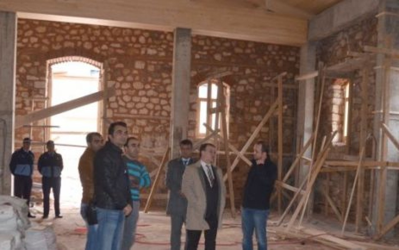 Fuaye ve sergi salonu çalışmaları hız kazandı