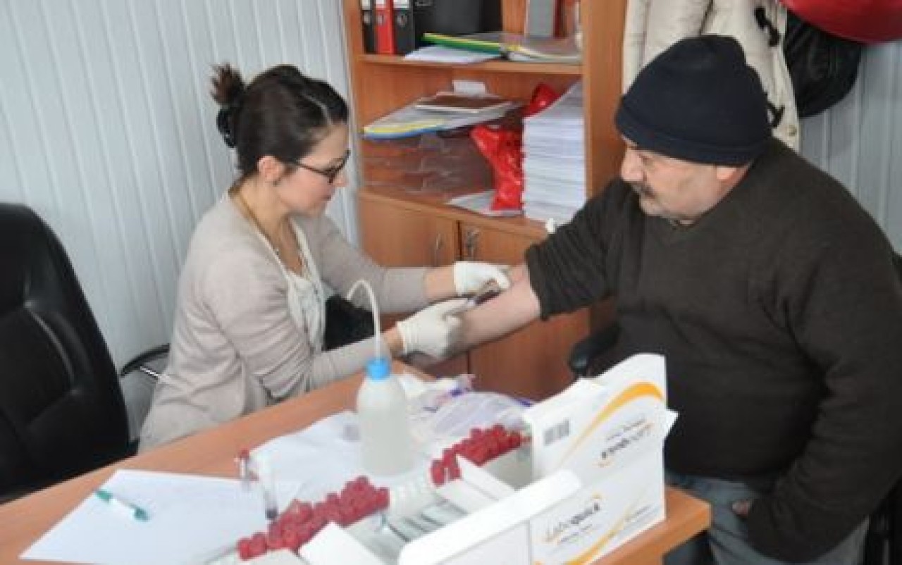 Temizlik işçileri sağlık taramasından geçti…