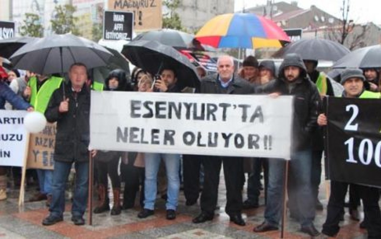 Esenyurt mağdurlarından düdüklü eylem