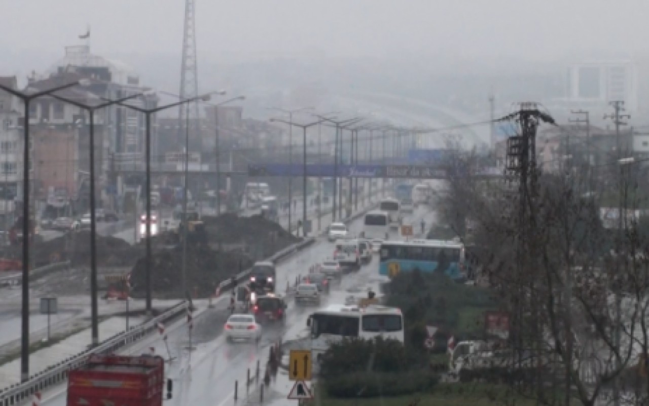 Silivri'de kar yağışı