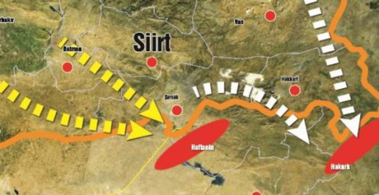 PKK'nın Çekilme Haritası