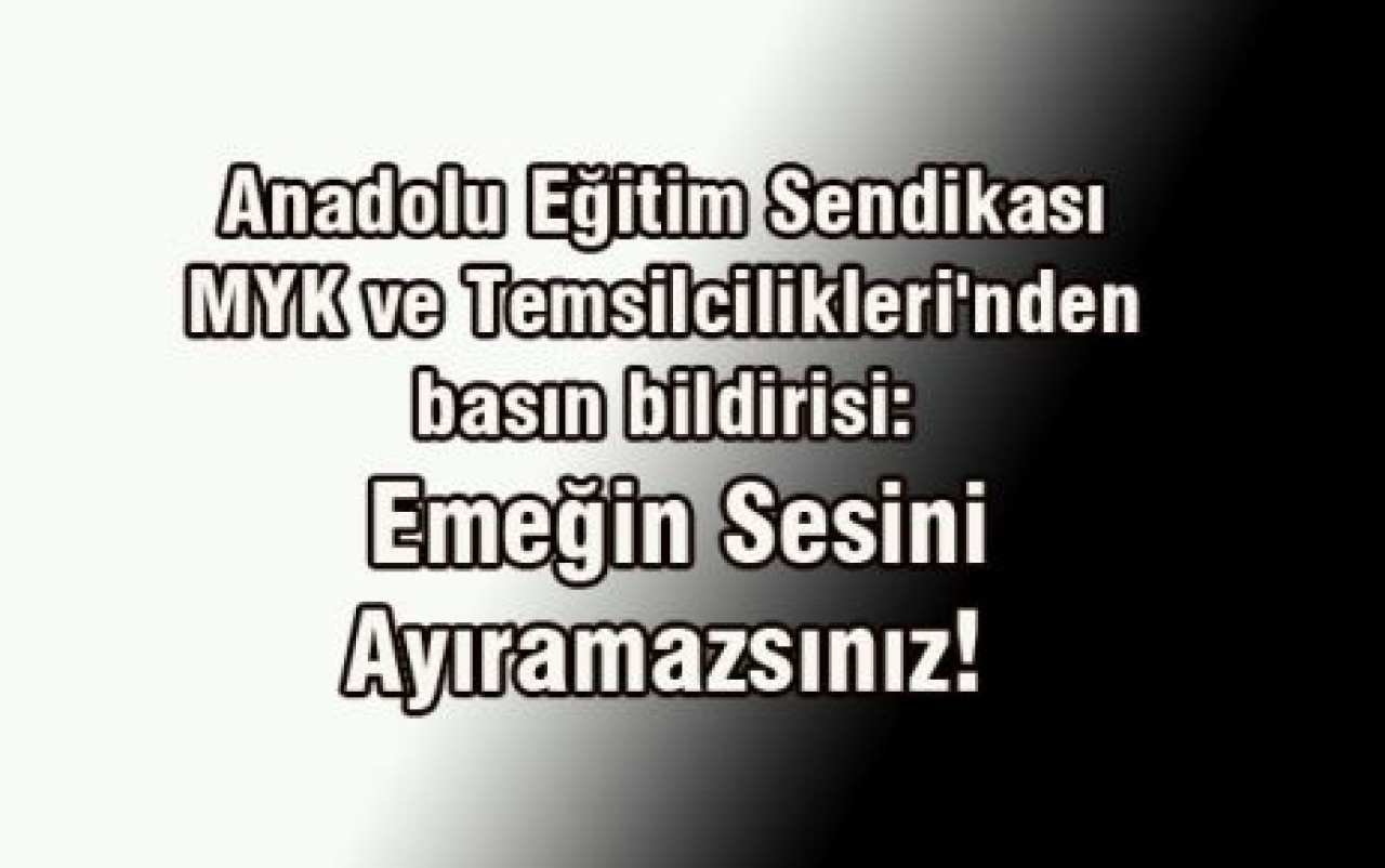 Emeğin Sesini Ayıramazsınız!