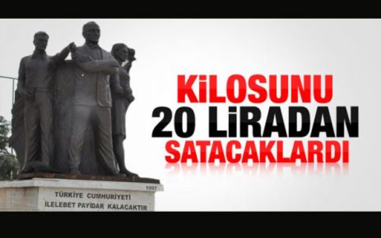 Atatürk heykelini çalıp satacaklardı