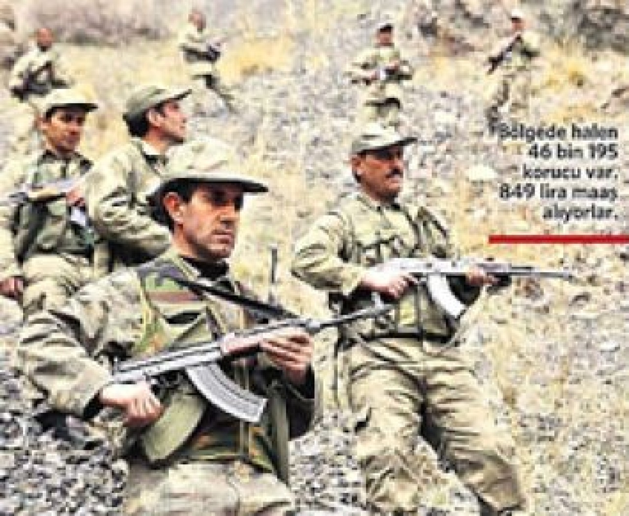 Korucular da geri çekiliyor