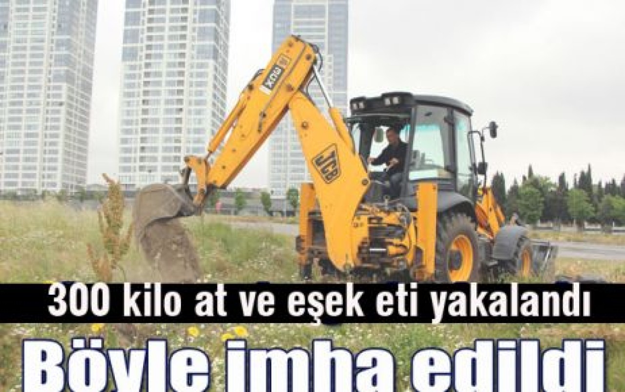 300 kilo at ve eşek eti yakalandı