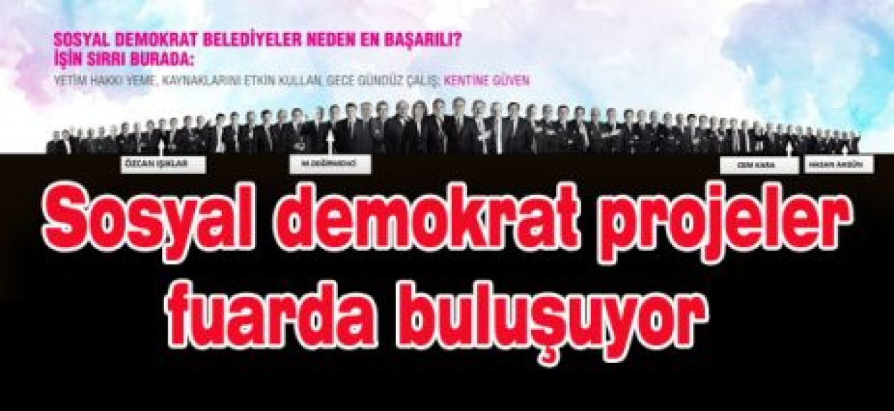 Sosyal demokrat projeler fuarda buluşuyor