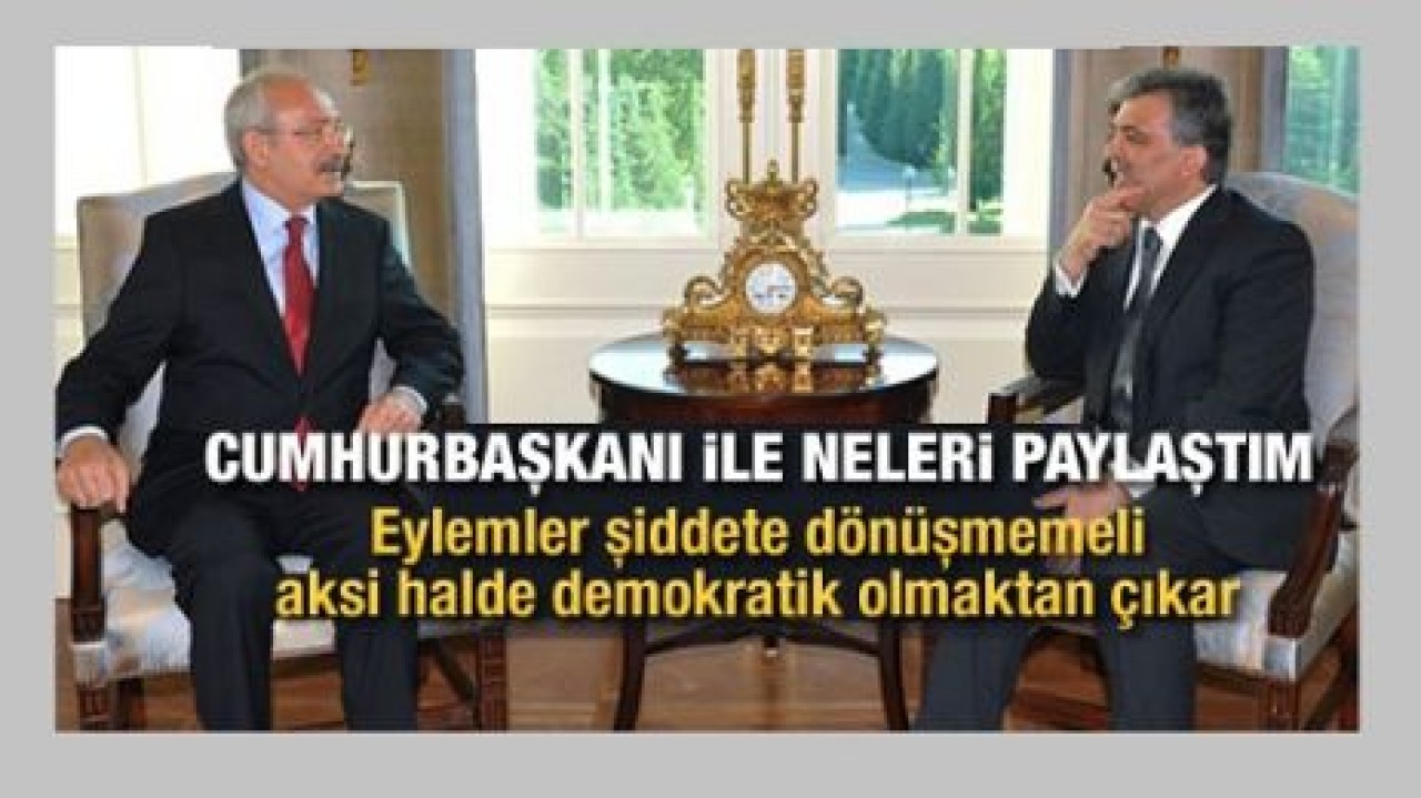 Kılıçdaroğlu Abdullah Gül'le görüştü