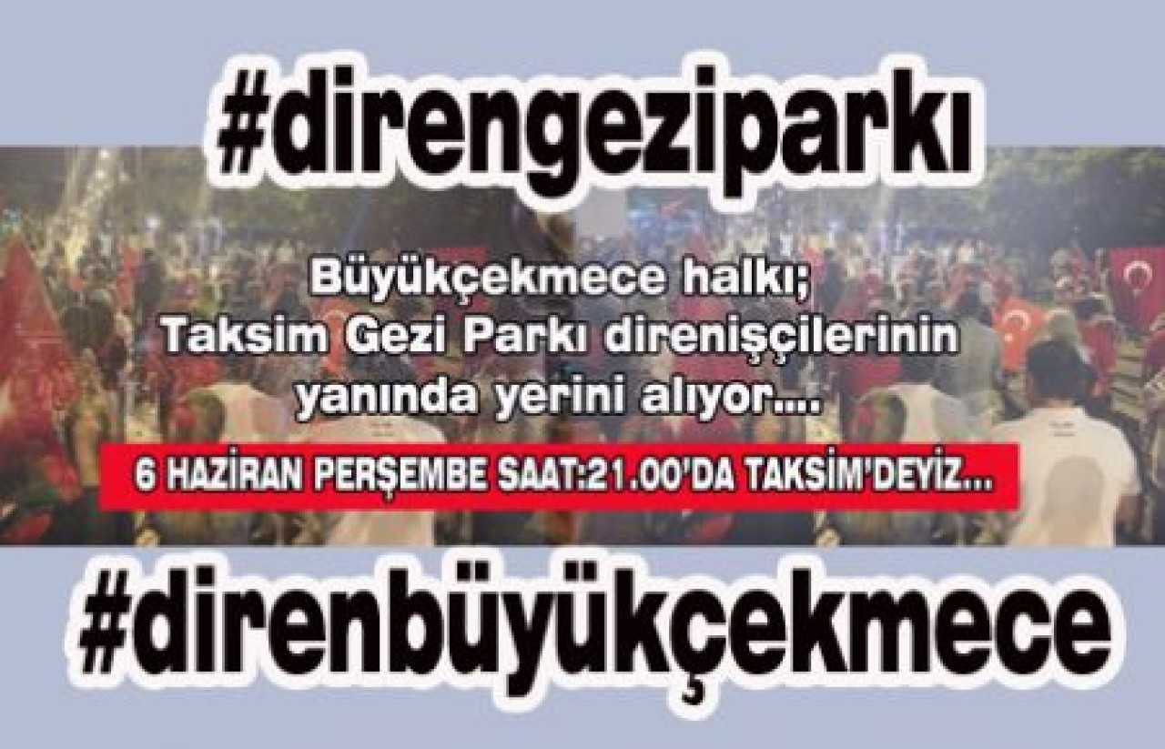 Büyükçekmece'den direnişçilere destek var....