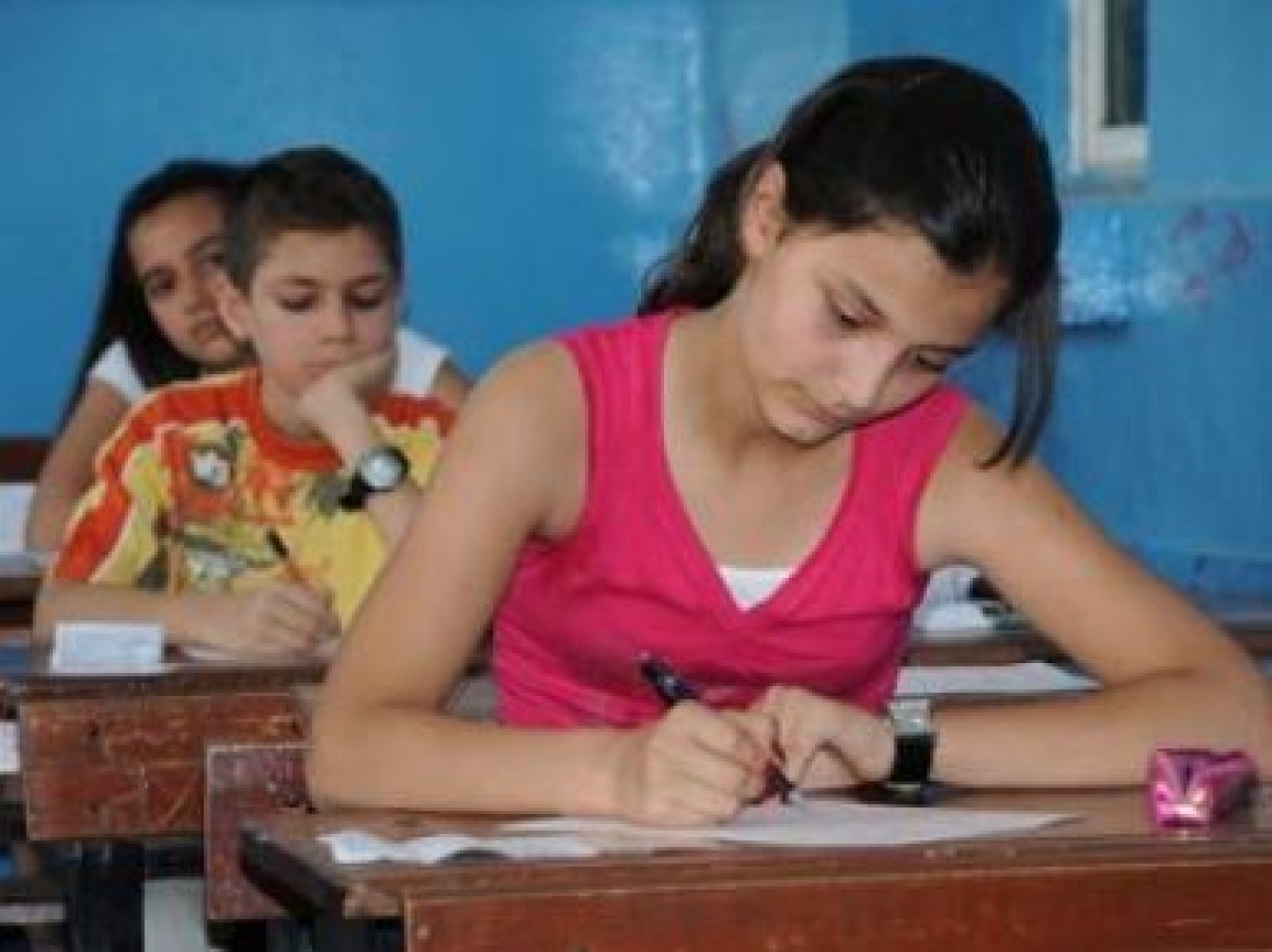 Öğrenciler SBS'de ter döküyor