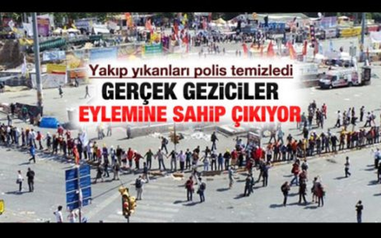 MEYDANDA İNSAN ZİNCİRİ