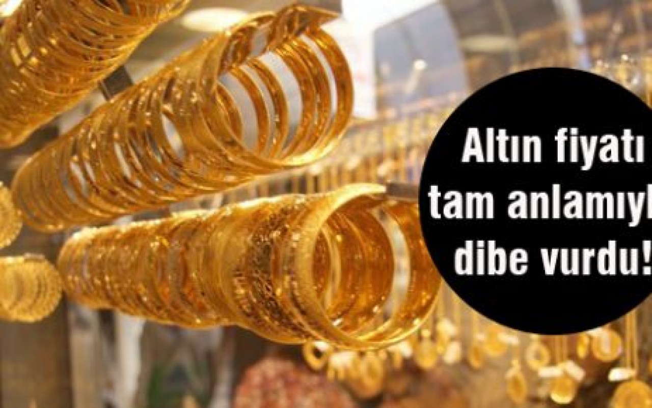 Altın fiyatı tam anlamıyla dibe vurdu!