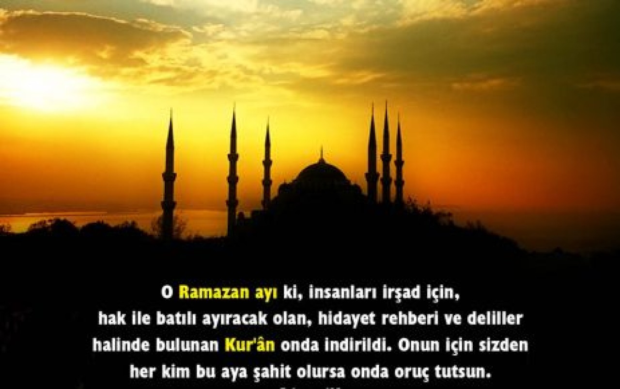 HOŞ GELDİN YA ŞEHRİ RAMAZAN